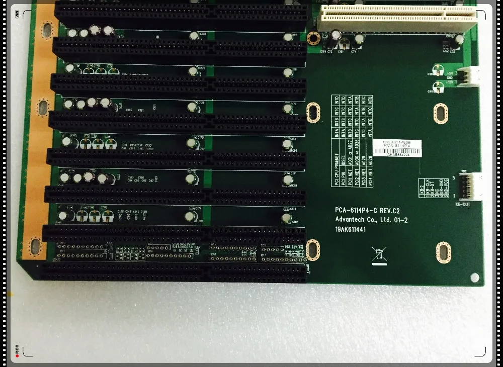 The new Advantech PCA-6114P4R PCA-6114P4-C most commonly used industrial backplane supports 4 PCI, 8  ISA