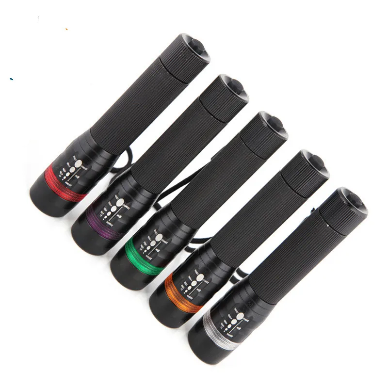 

Q5 strong flashlight LED long-range focusing outdoor self-defense riding mini tactical 18650 pen light keychain