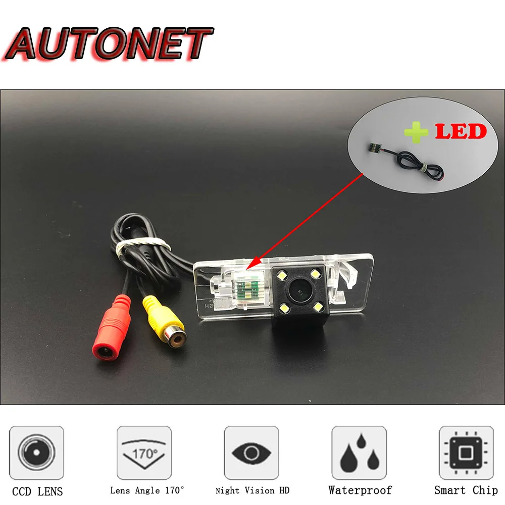 AUTONET HD Night Vision Backup Rear View camera For Audi TT MK2 2005~2014 CCD/license plate Camera