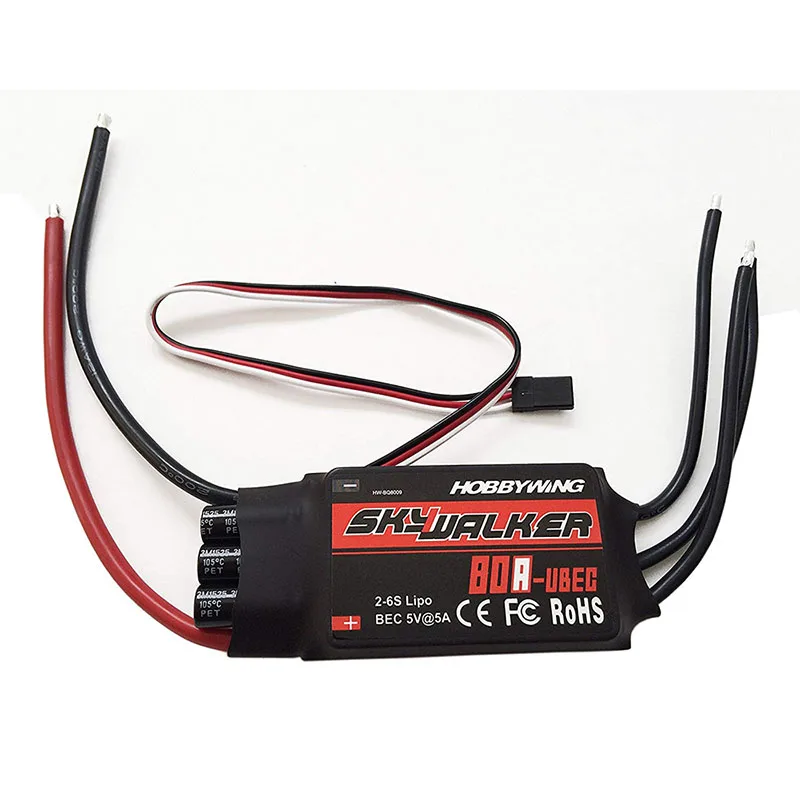 Original Hobbywing Skywalker 15A 20A 30A 40A 50A 60A 80A 100A V2ESC Speed Controller With UBEC For RC Airplanes Helicopter Drone