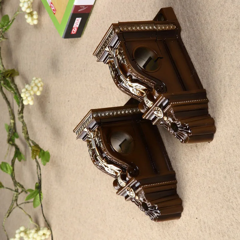 Artist room accessories plaster carve Roman Curtain holder Palace Baroque rod stick Single rod Wall bracket curtain rod holder