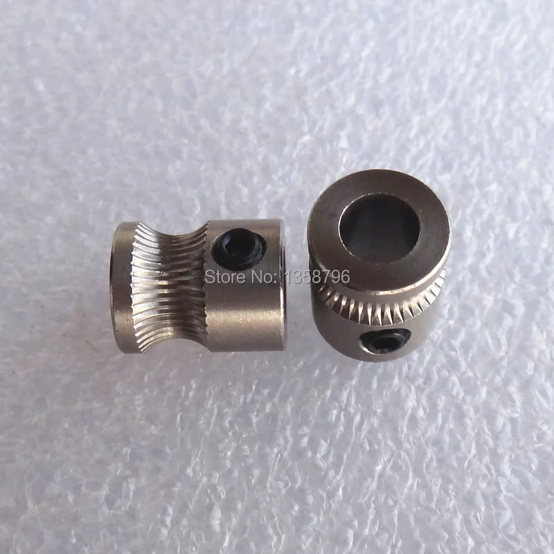 Wholesale 10pcs/lot MK8 Drive Gear for 1.75mm/3mm Plastic Filament 3D Printer Reprap Extruder Stainless Steel With Tracking No.