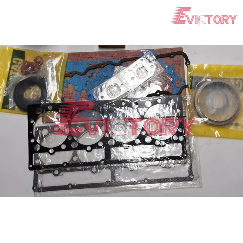 For Caterpillar Excavator engine 3304 3304T Full engine compelete gasket kit