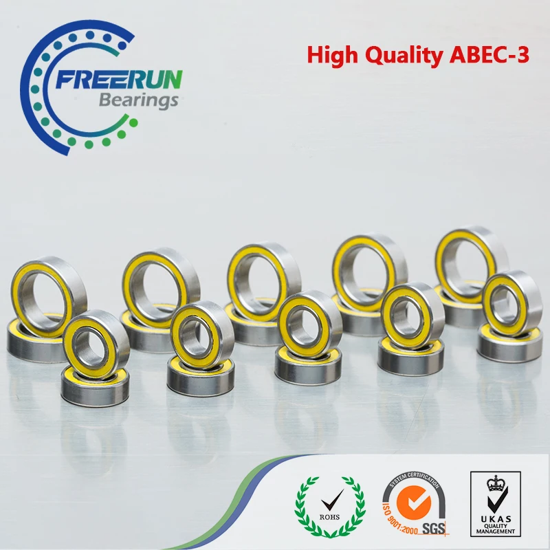 ABEC-3 Yellow Rubber FOR Traxxas Slash 4x4,Slash 4x4 Platinum Bearing FULL Set 20pcs