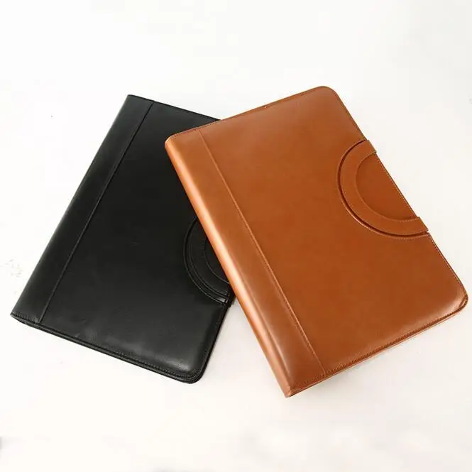 Multifunctional Waterproof PU Leather A4 Business File Folder Document Organizer Handbag Briefcase Paper Plate Folder Bag