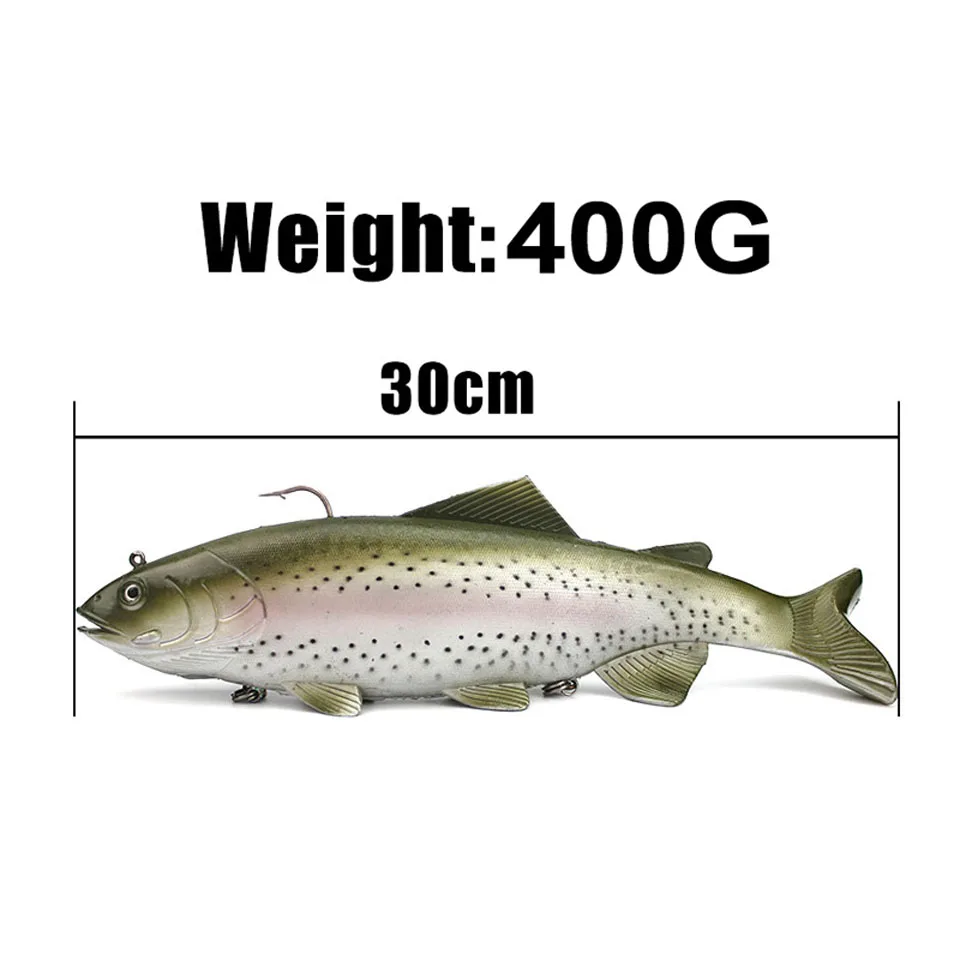 Loogdeel 1PCS 20cm/30cm Sea Fishing Big Size Simulate Soft Fishing Lure Artificial Baits Peche Swimbait Crank Bait Pesca