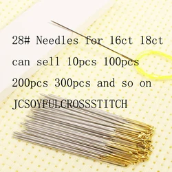 NJCS 10 pcs / lot #28 Needles for aida 16ct fabric Top Quality  cross stitch needles, embroidery needles #28,