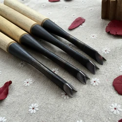 6-14mm V Type Wood Carving Knives Tools Exposedness Triangle Chisel Made Ground FOR Hand Carpenter Carving Blank Tools