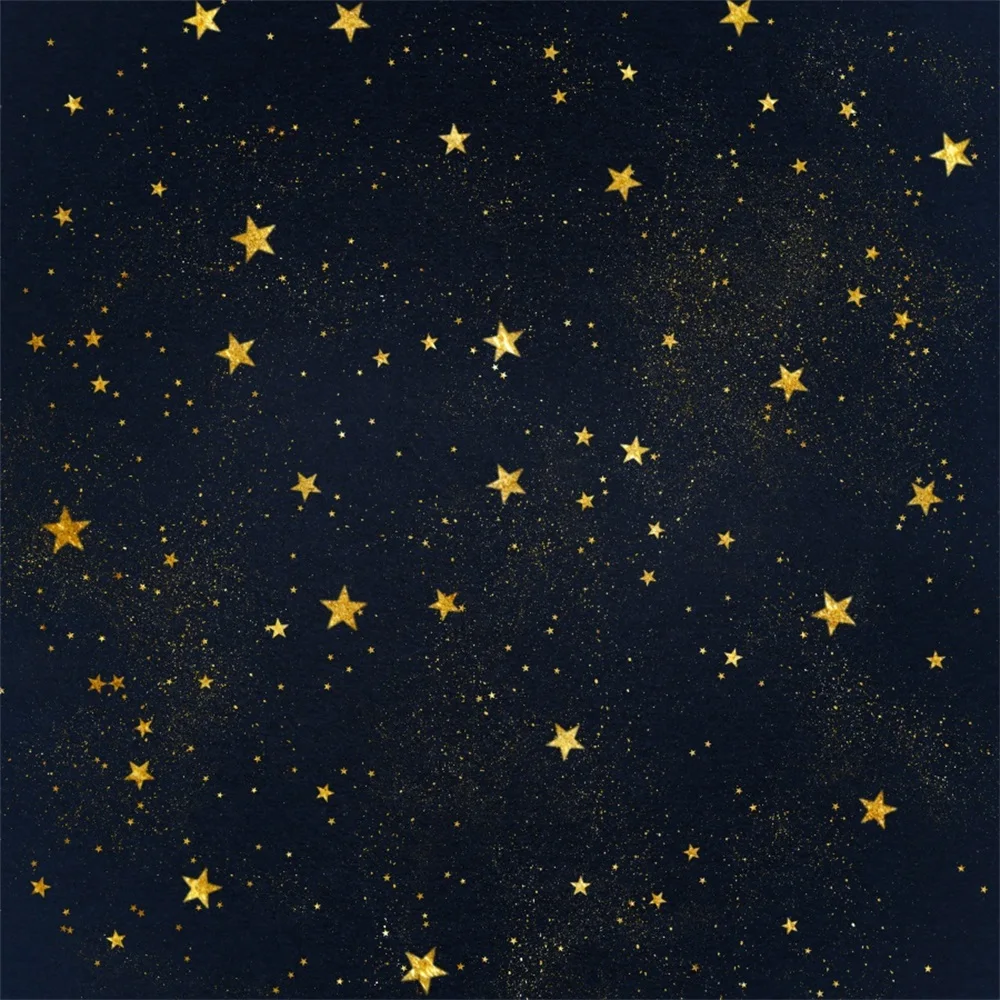 Dream Sky Gold Moon Stars Scene Newborn baby Shower Child Portrait Photocall Photography Background Photo Backdrop Photo Studio