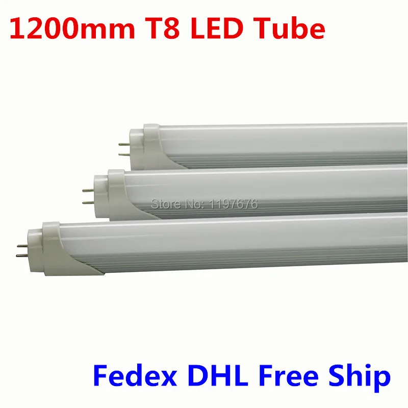 

25pcs/lot Fedex/DHL Free ship+High brightness Led T8 Tube 18W Lights Fluorescent Tube T8 1200mm 85-265V Warranty Light