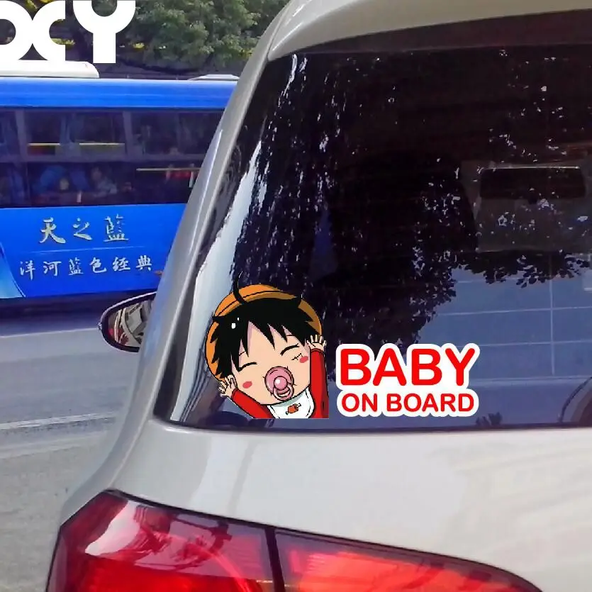 Baby on Board Funny Cute Car Window Cartoon Stickers Decals 7.3\