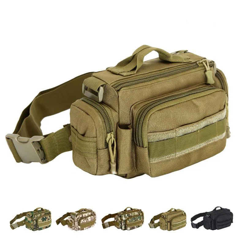 Männer Taille Tasche 1000D Nylon Wasserdichte Fanny-Pack Gürtel Hüfte Bum Sling Brust Taschen Daypack Military Reise Assault Molle Tasche – Detail 4