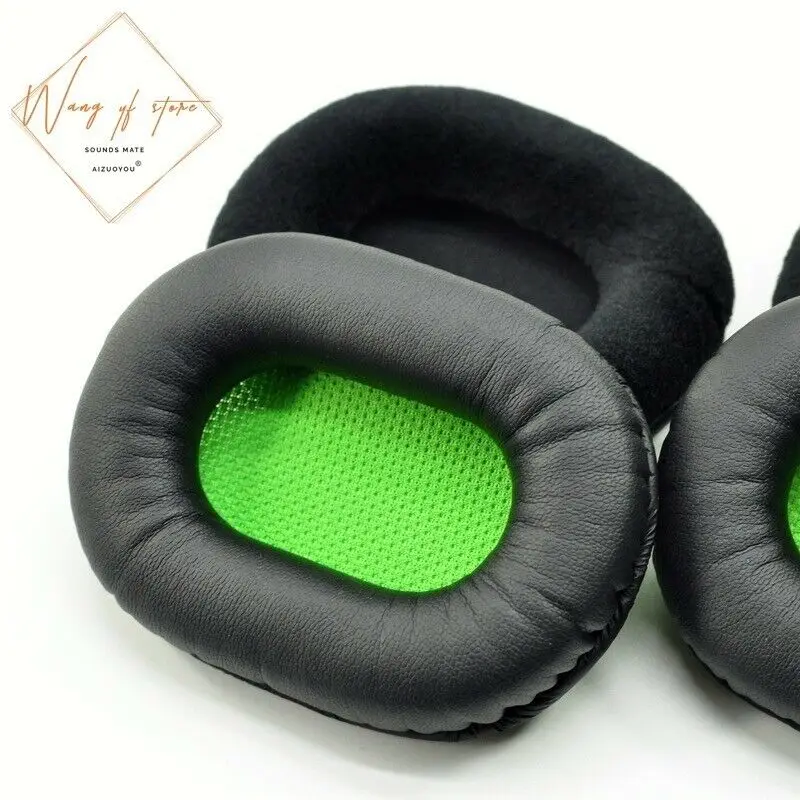 Foam Cushion Ear Pads Microphone For Razer Black Shark BlackSHARK Stereo Gaming Headphone EarPads Leather and Velour Version