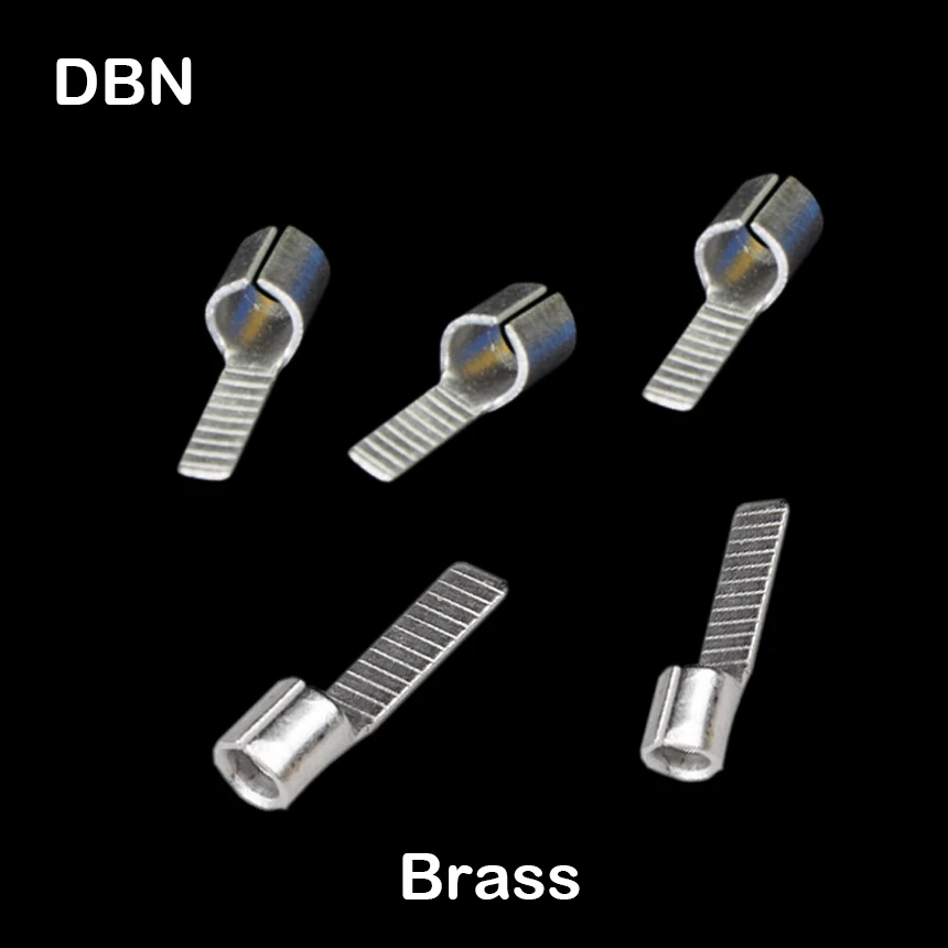 DBN8-14 Brass Non-Insulating Naked Chip shaped Flat Blade Wire Splice Lug Connector Crimp Terminal