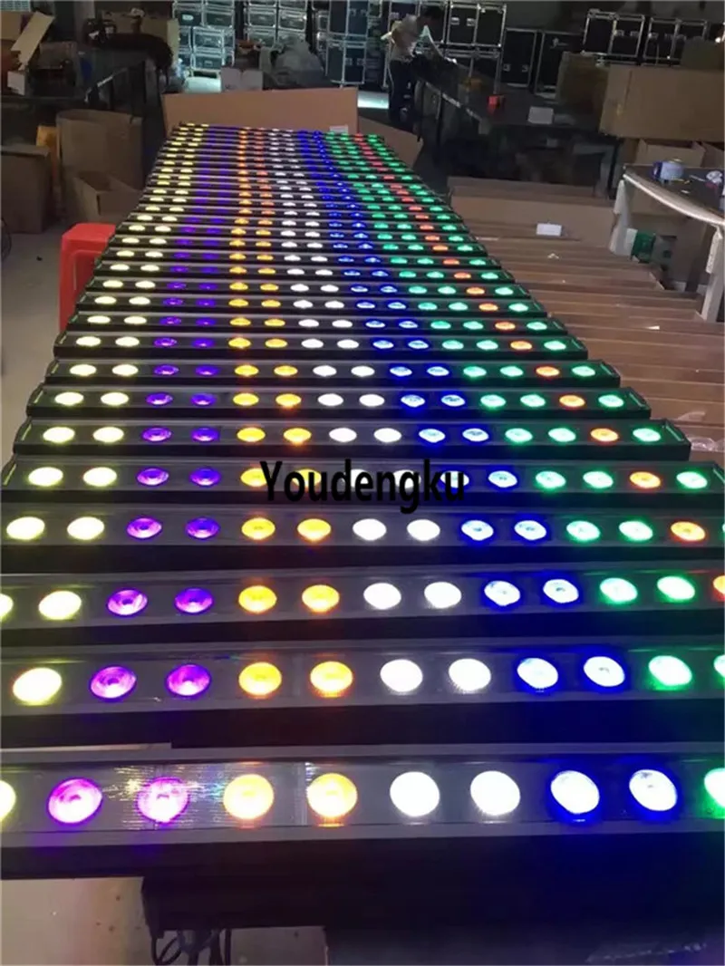 8 piezas con estuche 14x30w RGB 3 en 1 barra led dmx rgb led arandela de pared luces de dj COB ip65 led ciudad color matriz de luz de pared