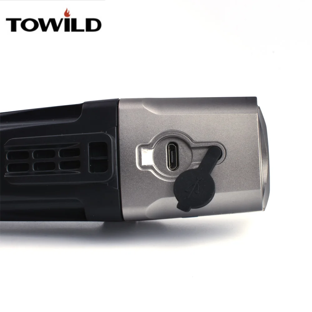 TOWILD BR1600 Lumens Professional Bicycle Light Side Warning IPX6 Waterproof USB Rechargeable Bike Light Flashlight Accessories