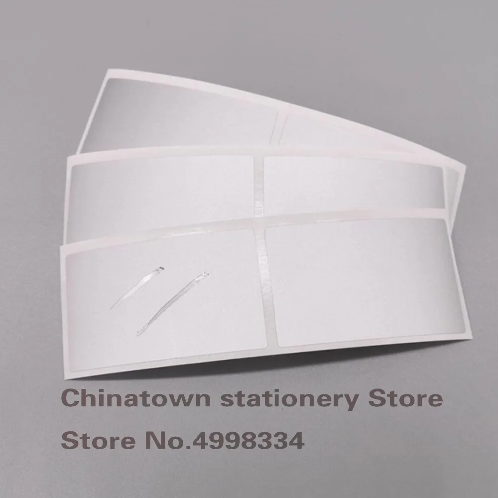 40X70MM 200pcs silvery  adhesive SCRATCH OFF stickers DIY Password sticker hand made scratched stripe card film