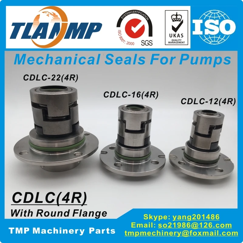 CDLC-12 (4R) CDLC-16 (4R) CDLC-22 (4R) Cartucho TLANMP Selos Mecânicos Com Flange Redonda de 4 Furos para Bombas CNP CDL / CDLF