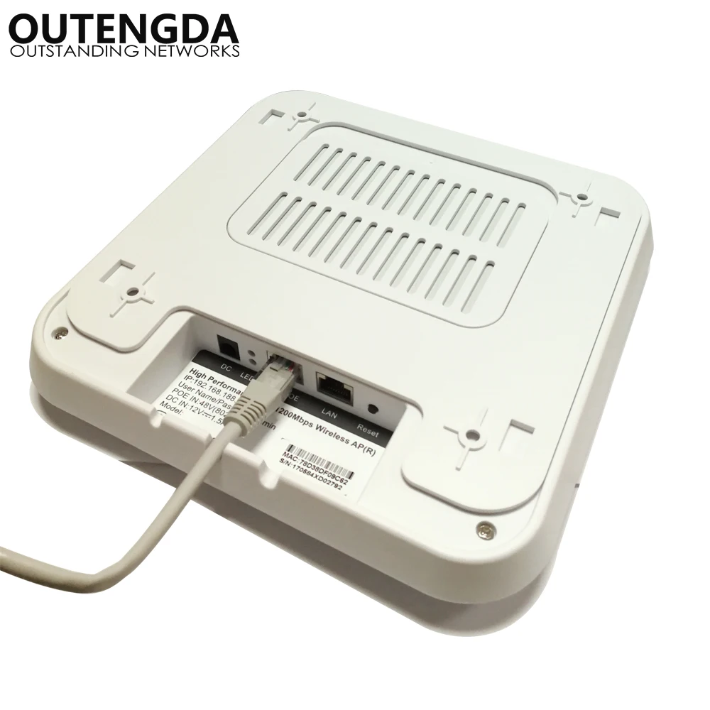 1200Mbps 11AC Dual Band Wireless Ceiling AP Router Access Point WiFi Repeater Ceiling-mounted AP Router 2.4G&5.8G Support POE