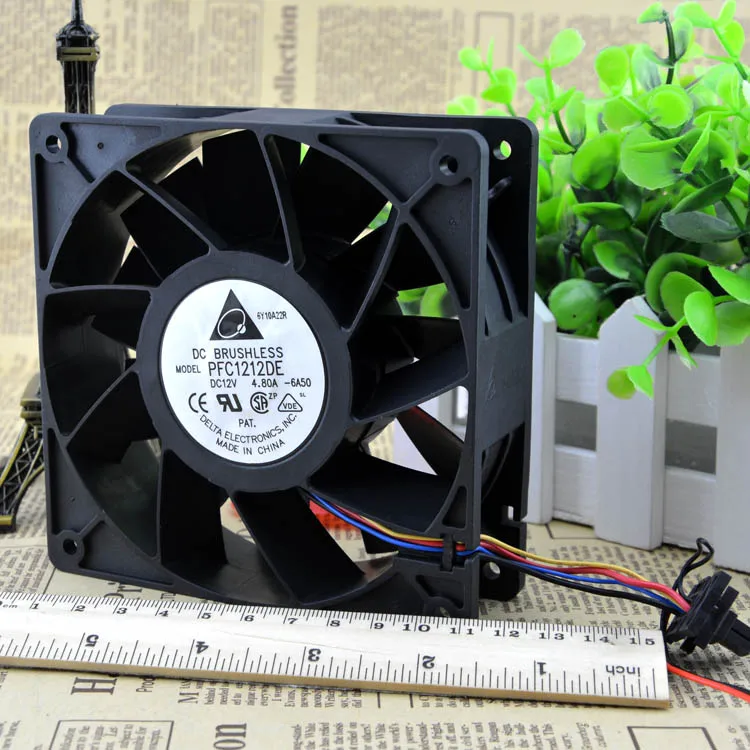 

Free Shipping PFC1212DE 120*120*38 mm 12038 1238 12CM DC 12V 4.80A server inverter cooling fan