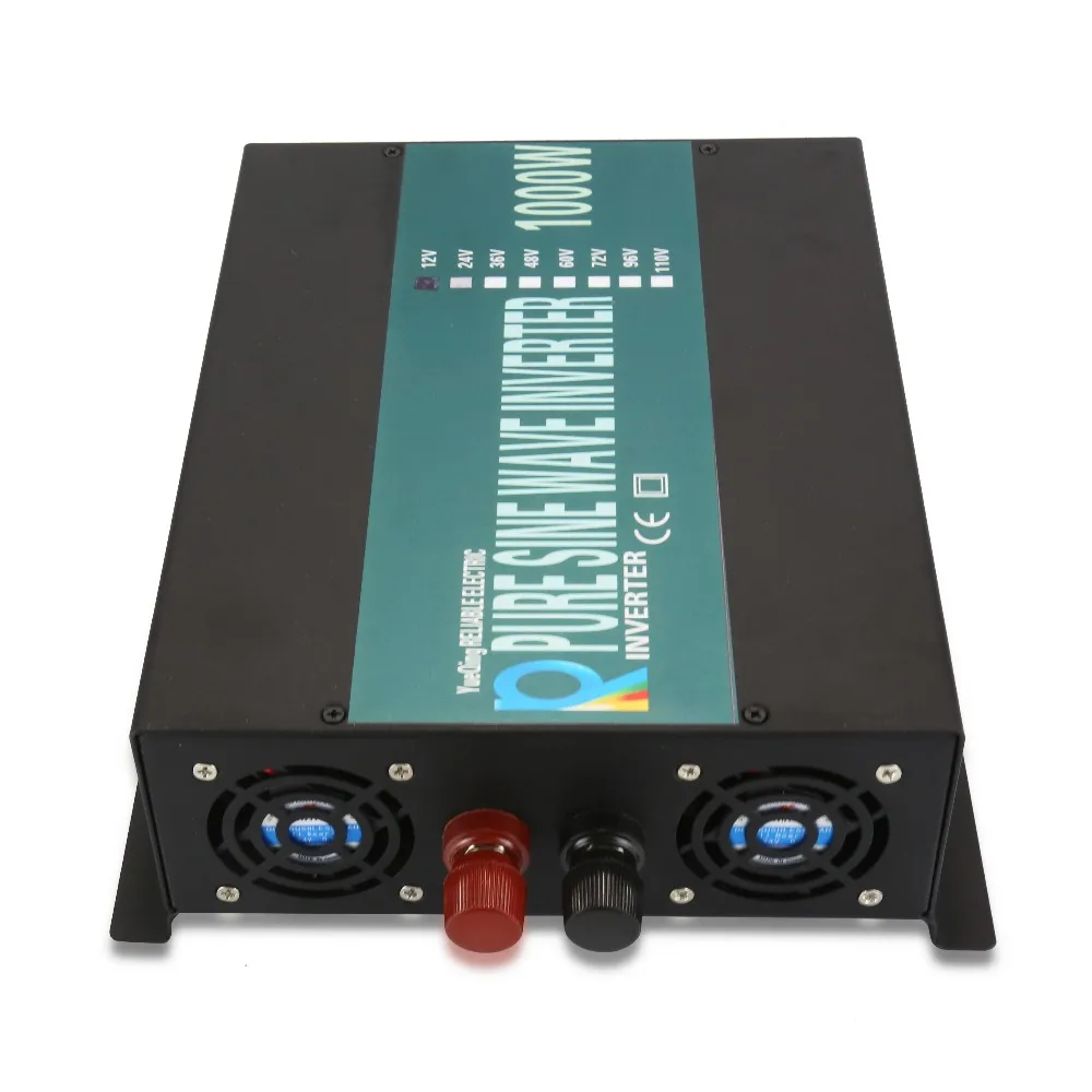 Imagem -04 - Onda Senoidal Pura Fonte de Alimentação do Painel Solar Inversor do Banco Conversor 24v 220v 1000w 12v 48v 110v dc para ac 120v 230 v 240v