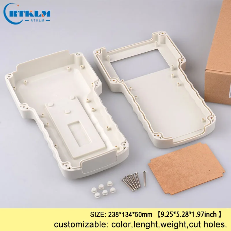 Handled project box plastic junction box diy electronic distribution box abs electric housing plastic case 238*134*50mm