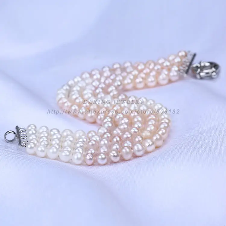 Bracelet White Pearl Bracelets for Women Multi Layer Pulseras Charm Bracelet 2015