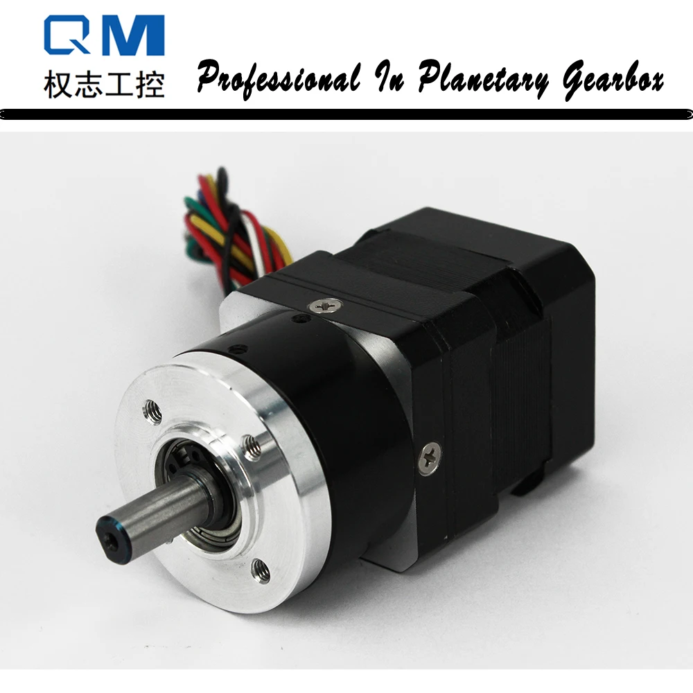 24V 30W Gear Brushless DC Motor Planetary Reduction Gearbox Ratio 4:1 15 Arcmin