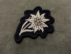 German Army Edelweiss Woven Patch Sew On