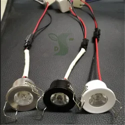 10 sztuk/partia 3W LED Mini Downlight pod szafką Spot Light 1W do sufitu lampa wpuszczana 110V 220V możliwość przyciemniania światła do sufitu