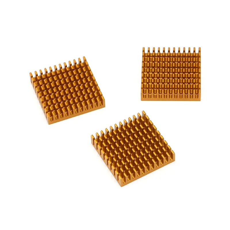 10/1 Buah Peredam Panas 45*45*10Mm Peredam Panas Radiator Aluminium 45X45X10Mm Peredam Panas Slot Logam untuk Pendinginan