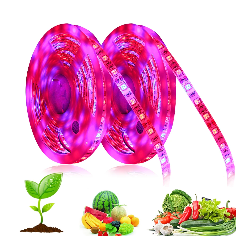 

Full Spectrum LED Grow Light Phytolamp Grow LED Strip 12V Flower Seedling Phyto Lamp For Plants Greenhouse Grow Tent Plant Light