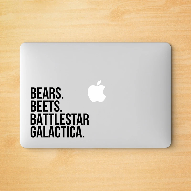 Bears Beets Battlestar Galactica Vinyl Art Sticker , Dwight Schrute Quote Art Decals Office Wall Laptop Decor