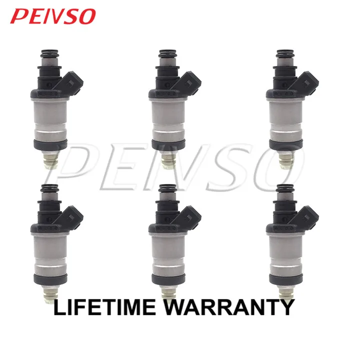 PEIVSO 6pcs 06164-P0A-000 Fuel Injector For ACURA LEGEND 1986~1995  3.2L V6 HONDA PRELUDE 2.3L 1992~1996 ACCORD 2.2L 1990~1997