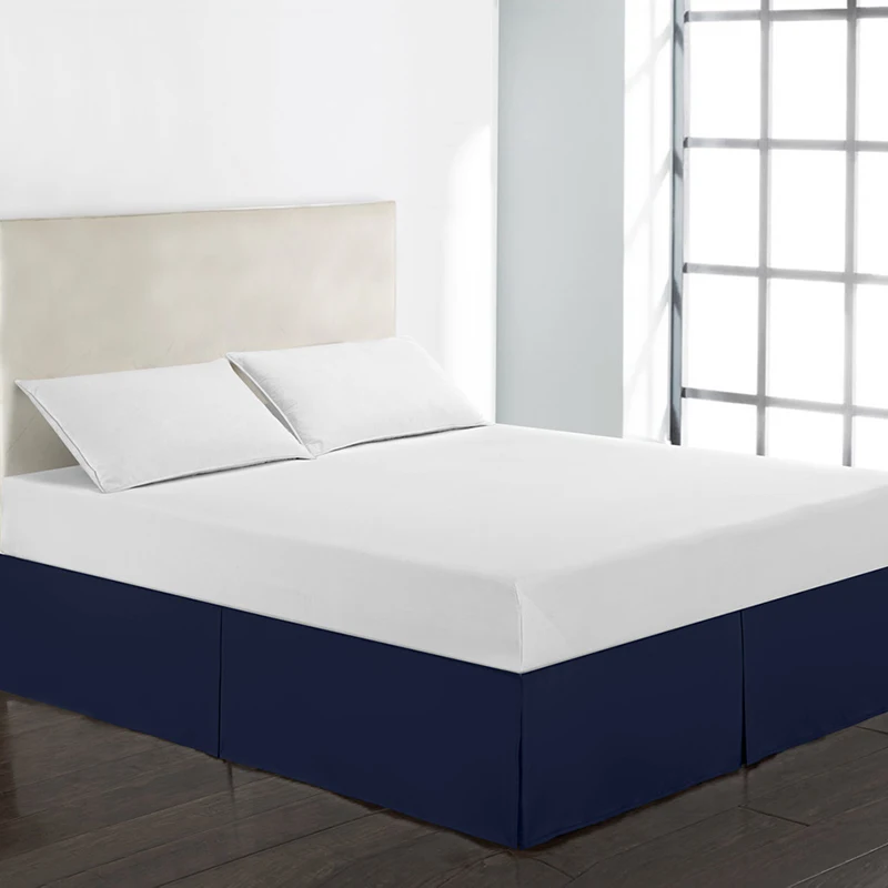 Home Textile Bed Skirt Polyester Cloth Bed Covers Without Bed Surface Solid Color Elastic Bed Skirt Pastoral Style Bedspread