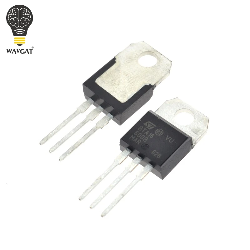 10PCS WAVGAT BTA16-600B BTA16-600 BTA16 Triacs 16 Amp 600 Volt TO-220 new original STANDARD TRIACS