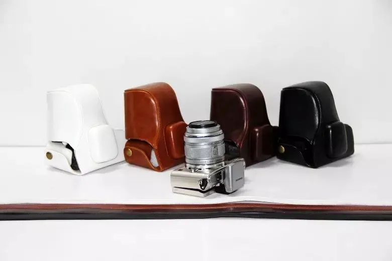 الرجعية خمر حقيبة الكاميرا يستعصي حالة الكاميرا لأوليمبوس EPL7 EPL-7 مع حزام