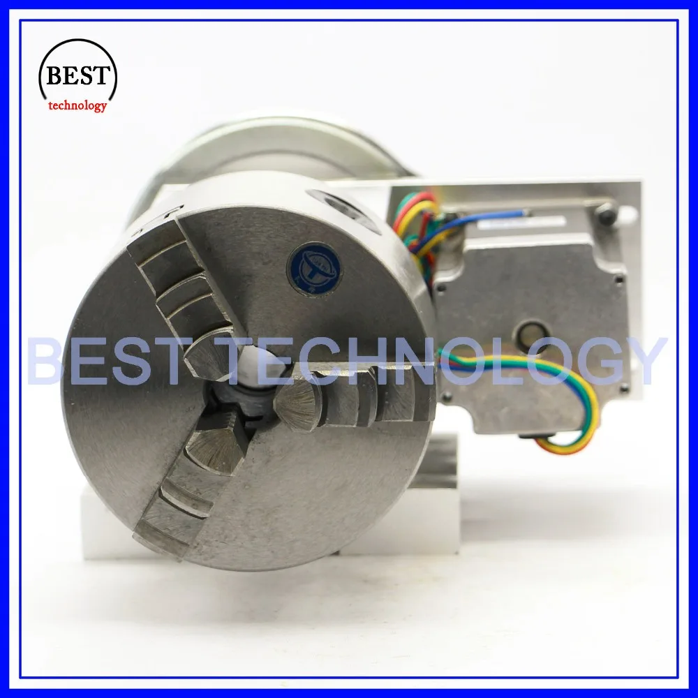 100mm CNC 4th Axis CNC dividing head/Rotation Axis/A axis kit  Reduction ratio 4:1 with Nema34 stepper motor