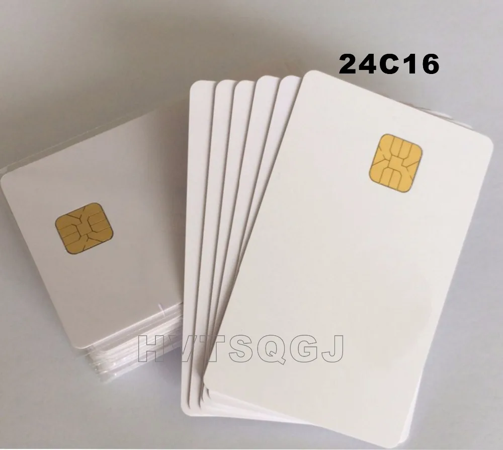 High Quality  24c16 ISO 7816 Contact Smart Card Phone IC Card Medical Insurance Card