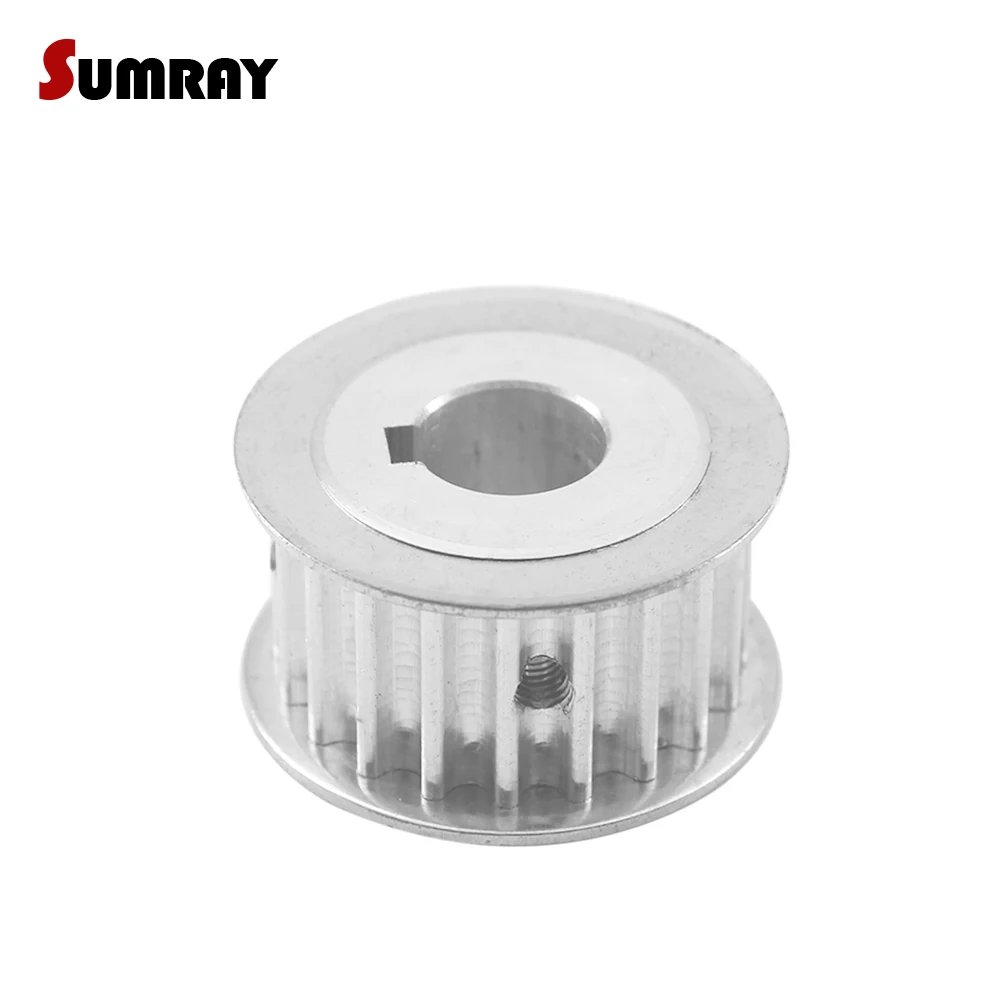 Keyway Timing Pulley 5M 20T 8/10/12/14/15/16mm Bore Keyway Diameter 3/4/5mm 16/21/27mm Width Gear Belt Pulley for 3D Printer