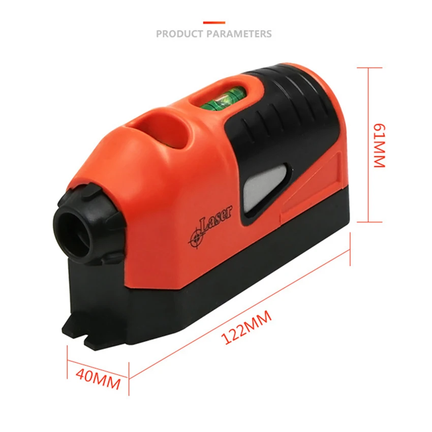 Mini Vertical Spirit Laser Level Tool Laser Straight The Laser Guided Level Line Measurement Gauge Tool