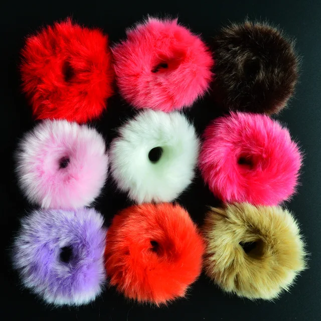 1 PC słodkie dziewczyny Cute Little girls "pompon opaski do włosów podwójne Pom Pom elastyczna opaska do włosów włosy liny akcesoria do włosów PJ-1050