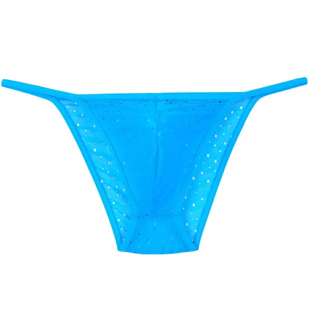 

Lace Mesh Holes See-Through Penis Sexy Bikini Gay Men Underwear Briefs Undershorts Pouch Male Underpants Men's Fashion Brief