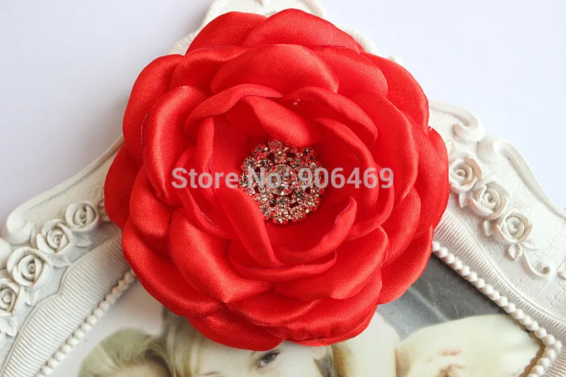 

20pcs Burned satin Hair flowers Singed fabric flower for baby/wedding/kids/Girl/women accessories Handmade 25colors