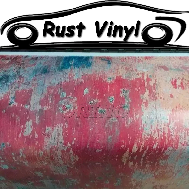 

Car Styling Rust Vinyl Wraps With Air Bubble Free For Vehicle Boat Rusty Film Wrapping Covers Size: 1.52*5/10/15/20/25/30 Meters