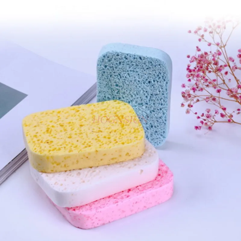 سماكة سوبر غرامة لينة التطهير الوجه التطهير لب الخشب القطن غسل الوجه ماكياج الإسفنج نفخة بيع