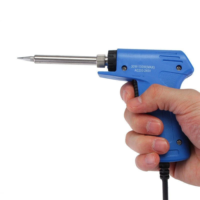 220V 30W-130W Professional Stainless Dual Power Quick Heat-Up Adjustable Welding Electric Soldering Iron Tool Us Plug