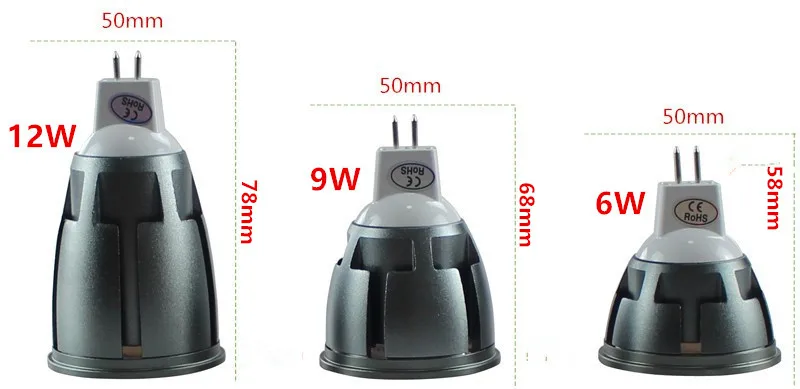 New arrival high quality LED Spotlights MR16/GU5.3  9W 12W 15W 12V/110V/220V  dimmable ceiling lamp  cool warm white lamp