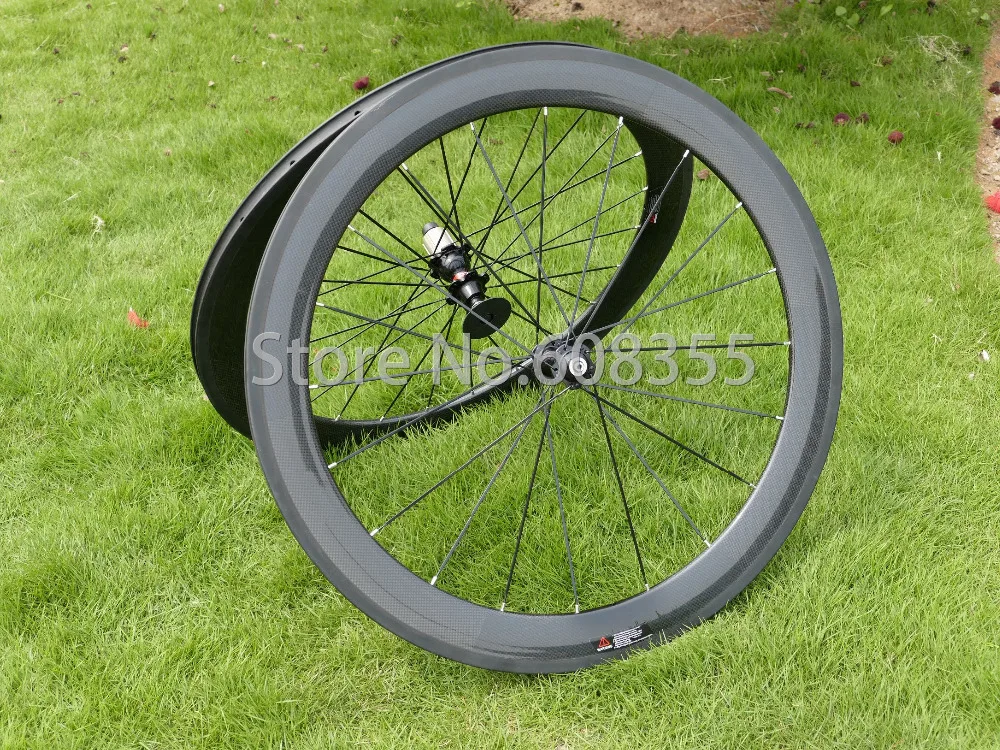 

60mm 3k UD Carbon Matt Glossy Road Bike Clincher Wheelset width 20.5 23 25mm Bicycle Wheel Rim 700C