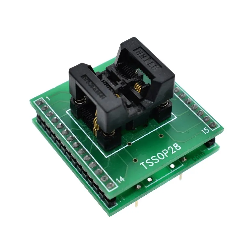 WAVGAT TSSOP28 to DIP28 Adapter TL866A TL866CS programmer adapter SSOP8 to DIP8 IC Test Socket adapter 0.65mm Pitch